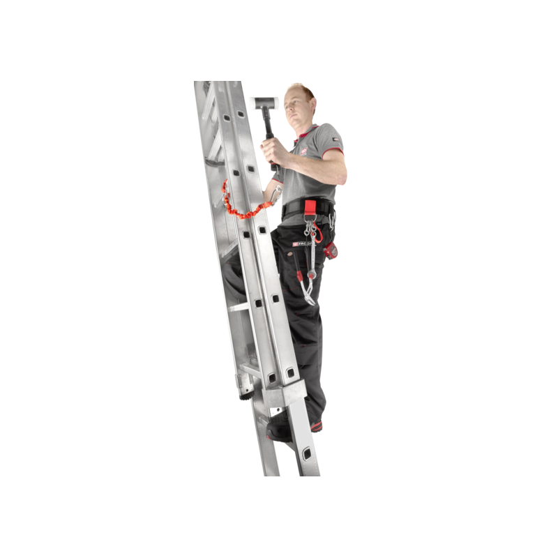 LAN1.2 Facom Longe 1,2 m - Double mousquetons 80 mm en inox à vis - SLS