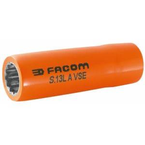 S.16LAVSE Facom S.LAVSE - Douilles longues 1/2" 12 pans isolées 1000 Volts série VSE