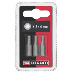 EH106.J3 Facom EH10 - Jeux de 3 embouts standards série 1 pour vis 6 pans creux métriques