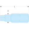 ENH.210 Facom ENH.2 - Embouts impact série 2 pour vis 6 pans creux