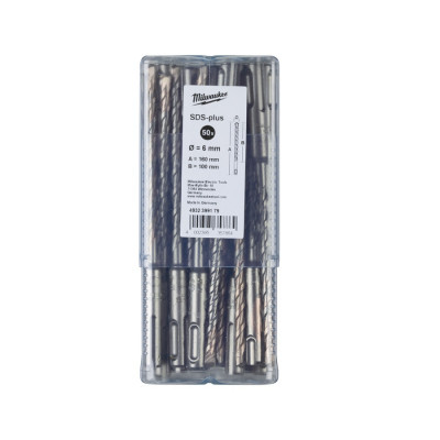 Packs de 50 forets MX4 - 4 taillants SDS-plus SDS-Plus MX4 12 x 210 - 50 pcs  Milwaukee | 4932430443