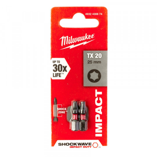 Embouts de vissage pour visseuses à chocs Shockwave TX 50 x 25 mm - 2