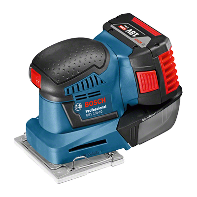 06019D0201 Ponceuse vibrante sans fil Bosch GSS 18V-10 Professional outils Bosch Bleu
