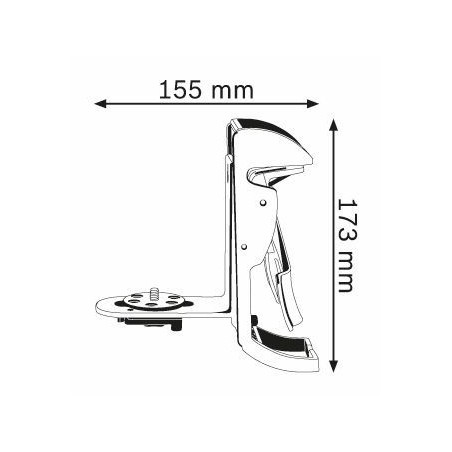 0601015D00 Support universel Bosch BM 3 Professional outils Bosch Bleu
