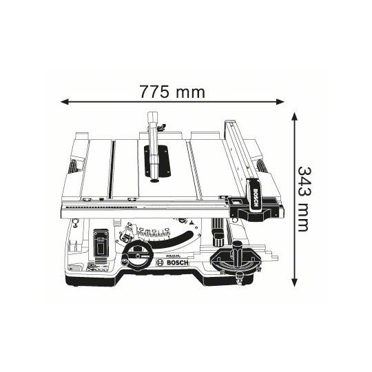 GTS 10 XC Scie circulaire de table Bosch pro GTS 10 XC diamètre lame 254mm 0601B30400