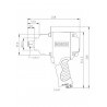 0607450622 Boulonneuse pneumatique 3/4" Professional Bosch outils Bosch Bleu