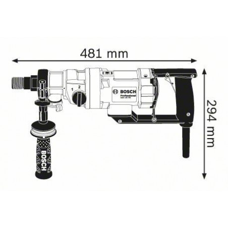 0601189800 Appareil de forage diamant Bosch GDB 180 WE Professional outils Bosch Bleu