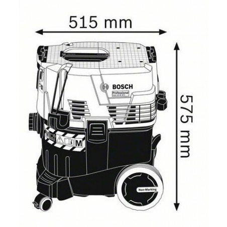 06019C31W0 Aspirateur pour solides et liquides Bosch GAS 35 M AFC Professional outils Bosch Bleu