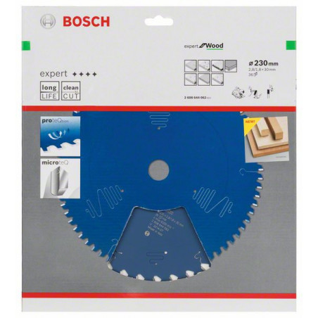 2608644062 Lame de scie circulaire Expert for Wood Accessoire Bosch pro outils