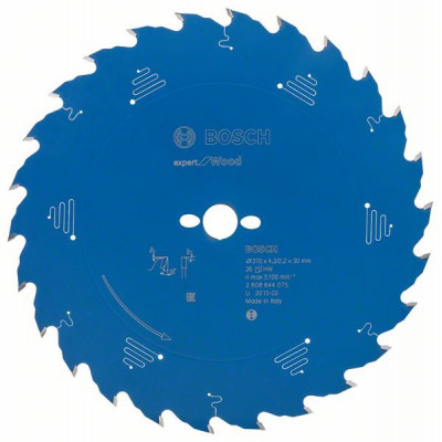 2608644075 Lame de scie circulaire Expert for Wood Accessoire Bosch pro outils