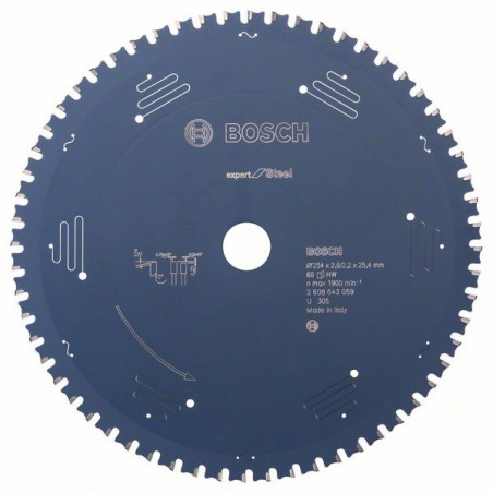 2608643059 Lame de scie circulaire Expert for Steel Accessoire Bosch pro outils