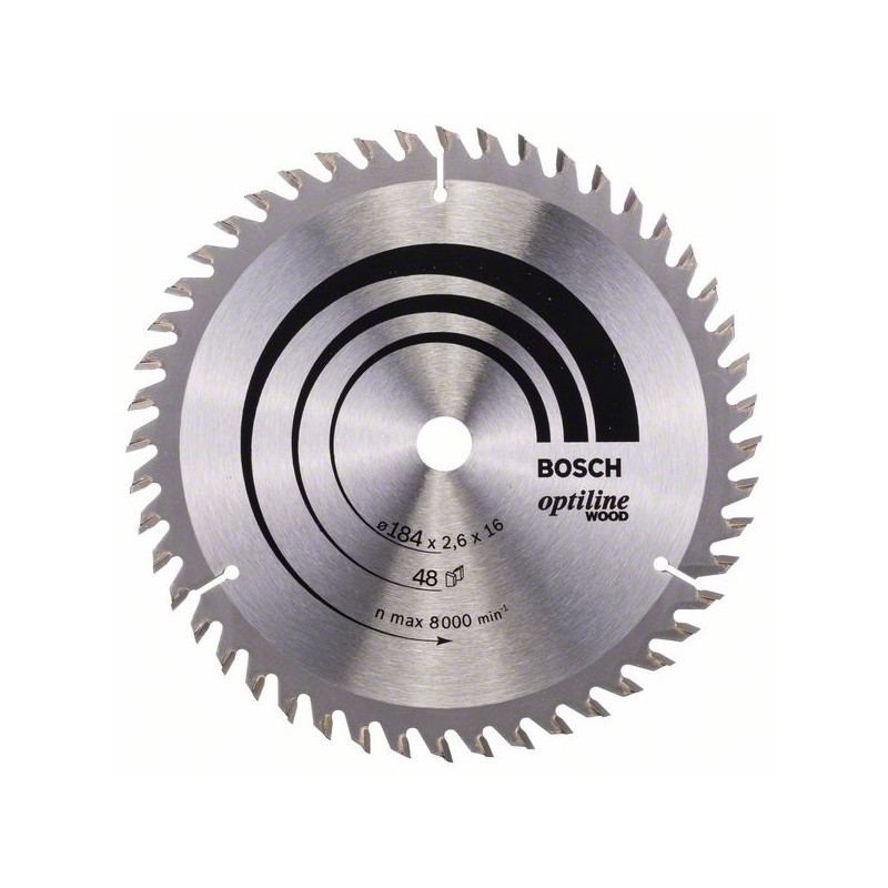 2608641181 Lame de scie circulaire Optiline Wood Accessoire Bosch pro outils