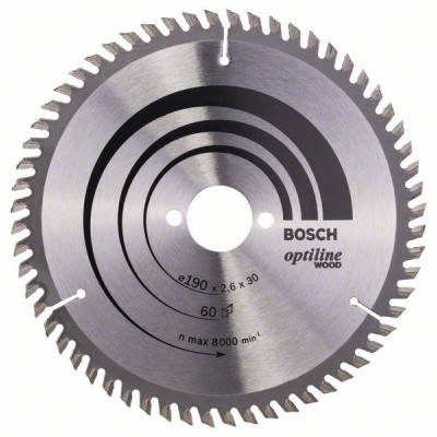 2608641188 Lame de scie circulaire Optiline Wood Accessoire Bosch pro outils