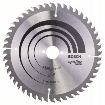2608640629 Lame de scie circulaire Optiline Wood Accessoire Bosch pro outils