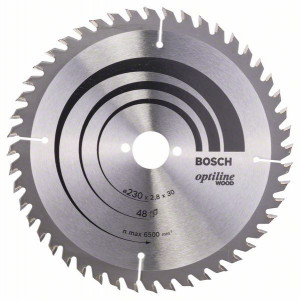 2608640629 Lame de scie circulaire Optiline Wood Accessoire Bosch pro outils