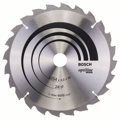 2608640434 Lame de scie circulaire Optiline Wood Accessoire Bosch pro outils