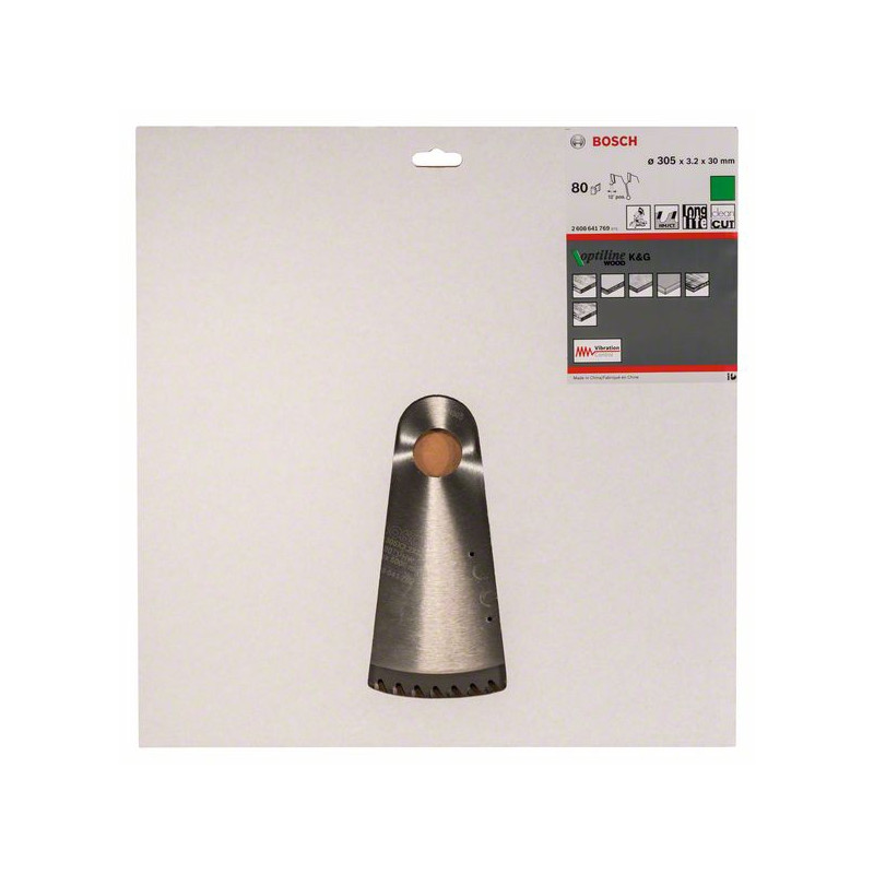 2608641769 Lame de scie circulaire Optiline Wood Accessoire Bosch pro outils