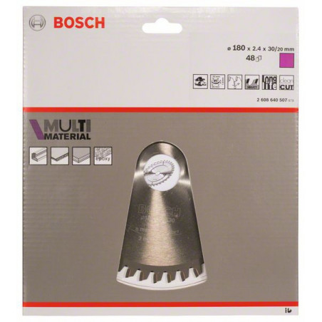 2608640507 Lame de scie circulaire Multi Material Accessoire Bosch pro outils