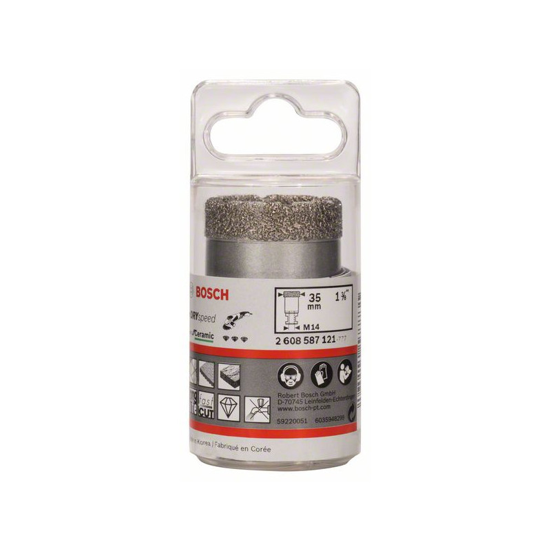 2608587121 Scies-trépans diamantées à sec Dry Speed Best for Ceramic Accessoire Bosch pro outils