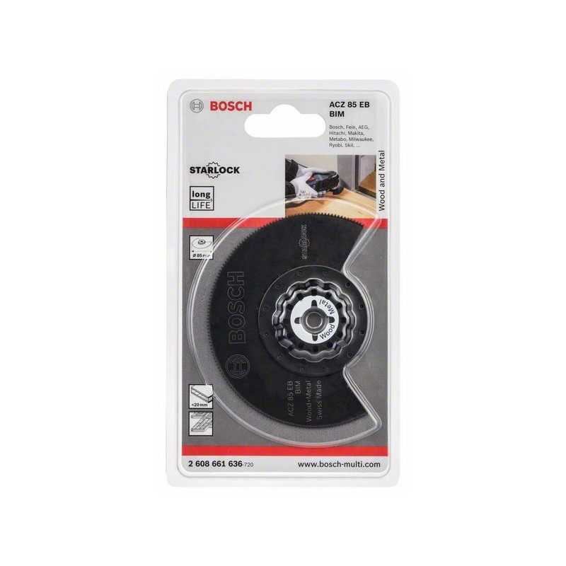 2608661636 Lame segment BIM ACZ 85 EB Wood and Metal Accessoire Bosch pro outils