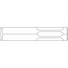 2608690188 Burin pointu à queue six pans 22 mm Accessoire Bosch pro outils