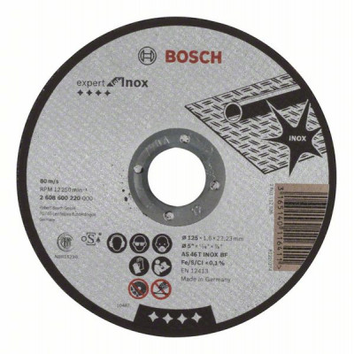 2608600220 Disque à tronçonner à moyeu plat Expert for Inox Accessoire Bosch pro outils
