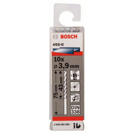 2608585485 Forets à métaux rectifiés HSS-G, DIN 338 Accessoire Bosch pro outils