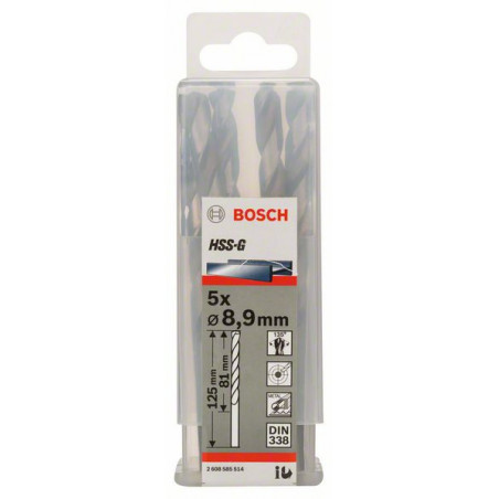 2608585514 Forets à métaux rectifiés HSS-G, DIN 338 Accessoire Bosch pro outils