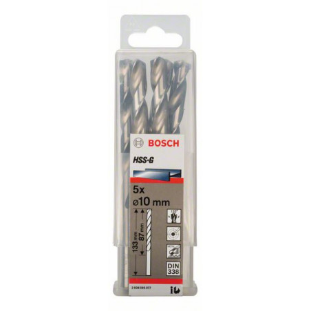 2608595077 Forets à métaux rectifiés HSS-G, DIN 338 Accessoire Bosch pro outils