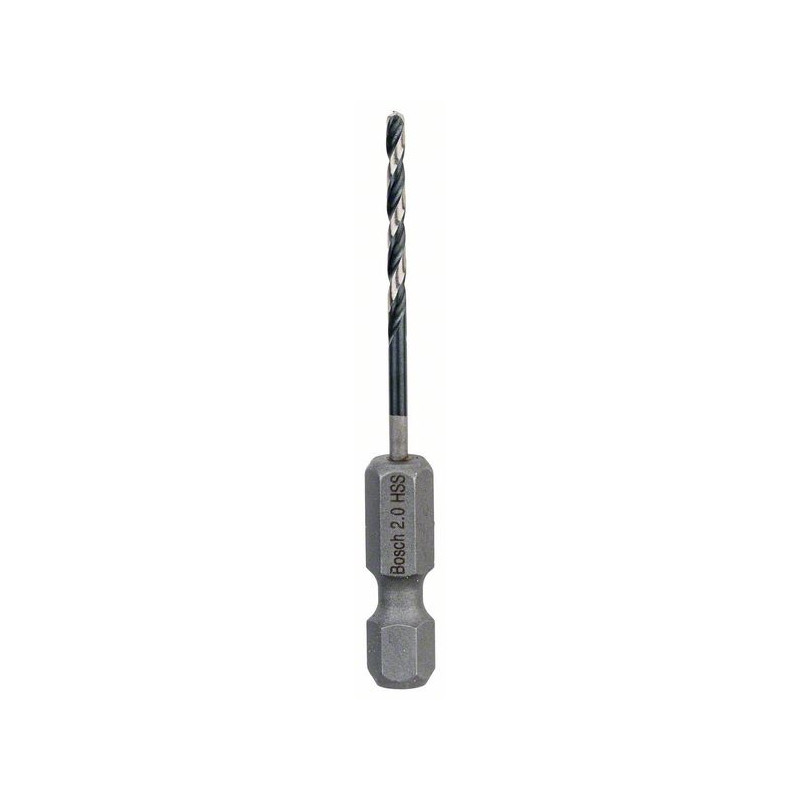 2608577045 Foret hélicoïdal HSS à queue six pans 2,0 mm Accessoire Bosch pro outils