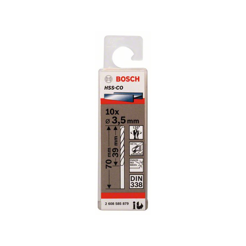 2608585879 Forets à métaux rectifiés HSS-Co, DIN 338 Accessoire Bosch pro outils