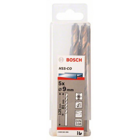 2608585896 Forets à métaux rectifiés HSS-Co, DIN 338 Accessoire Bosch pro outils