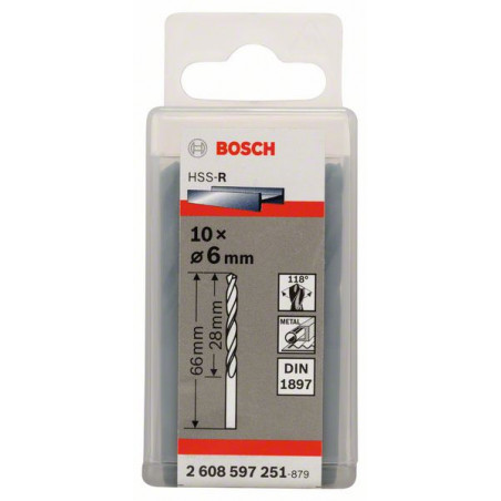 2608597251 Forets à carrosserie laminés HSS-R, DIN 1897 Accessoire Bosch pro outils