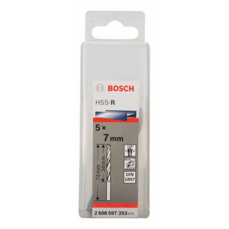 2608597253 Forets à carrosserie laminés HSS-R, DIN 1897 Accessoire Bosch pro outils