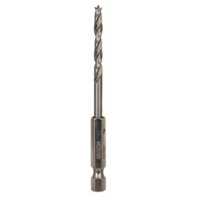 2608595520 Mèche à bois hélicoïdale, queue six pans 1/4" Accessoire Bosch pro outils