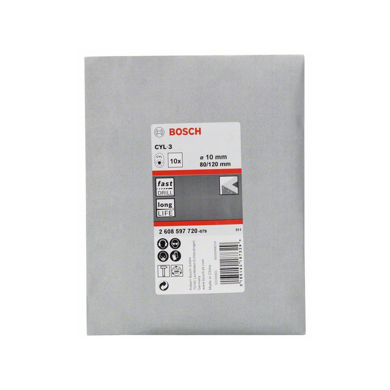 2608597720 Forets à béton CYL-3 Accessoire Bosch pro outils