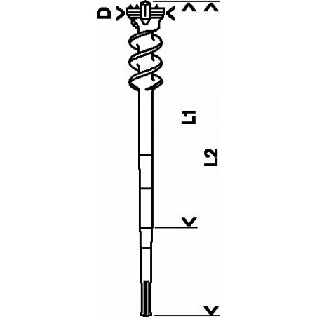 1618596459 Forets hélicoïdaux à multi-taillants SDS-max-9 Break Through Accessoire Bosch pro outils