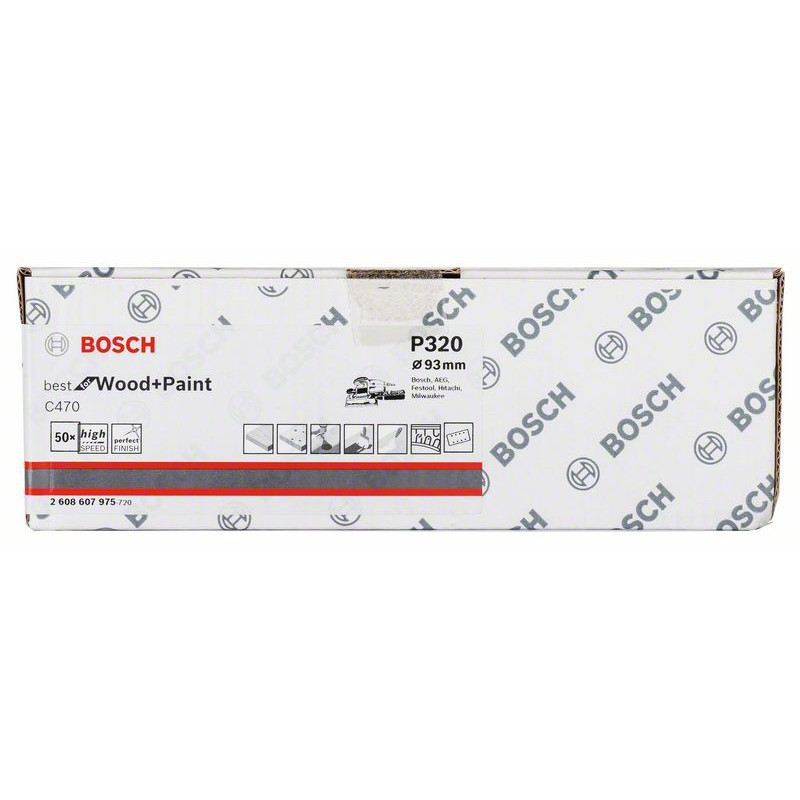 2608607975 Disque abrasif C470, pack de 50 Accessoire Bosch pro outils
