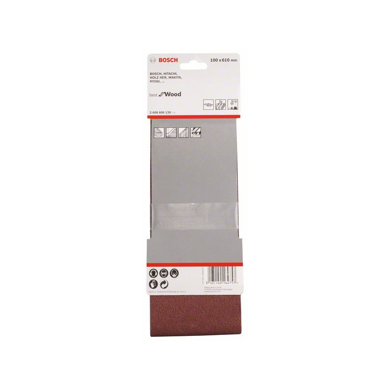 2608606139 Bande abrasive X440, kit de 3 pièces Accessoire Bosch pro outils