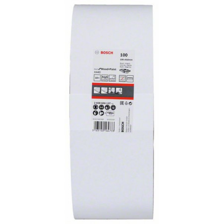 2608606137 Bande abrasive X440, set de 10 pièces Accessoire Bosch pro outils