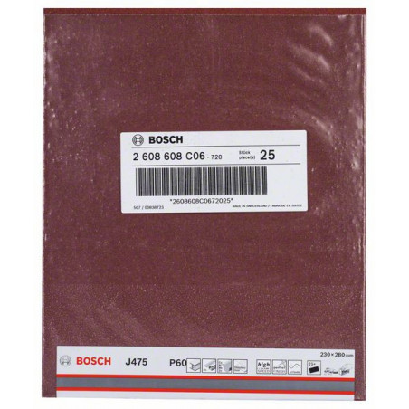 2608608C06 Feuille abrasive/disque abrasif J475 Accessoire Bosch pro outils