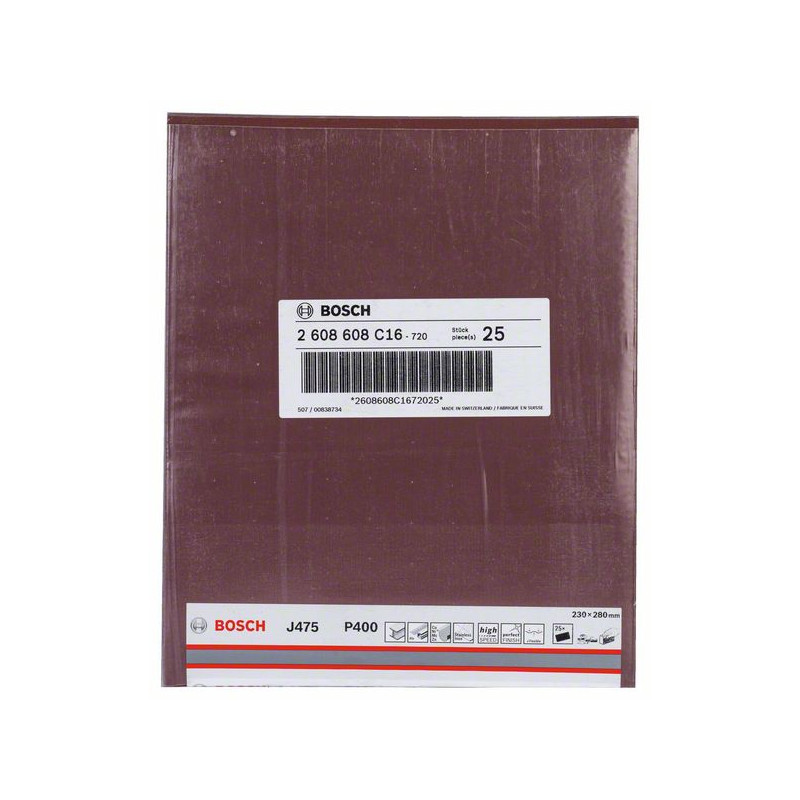 2608608C16 Feuille abrasive/disque abrasif J475 Accessoire Bosch pro outils
