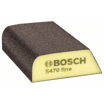 Éponge Abrasive Bosch 69x97x26mm Grain Moyen - Ponçage Main Peinture Bois Métal | Professionnel