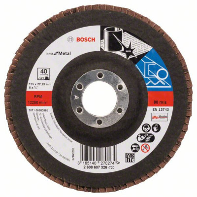 2608607326 Plateau à lamelles X571, Best for Metal Accessoire Bosch pro outils