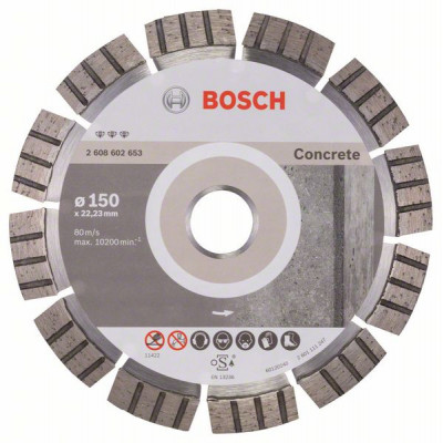 2608602653 Disque à tronçonner diamanté Best for Concrete Accessoire Bosch pro outils