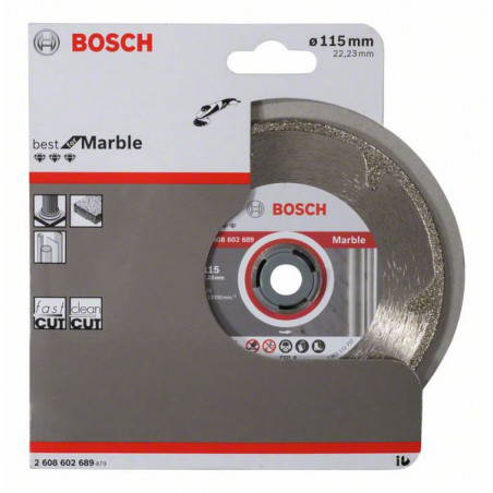 2608602689 Disque à tronçonner diamanté Best for Marble Accessoire Bosch pro outils
