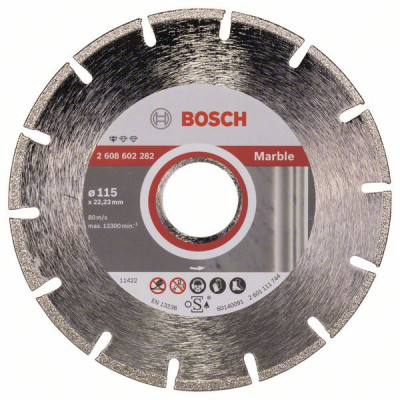 2608602282 Disque à tronçonner diamanté Standard for Marble Accessoire Bosch pro outils