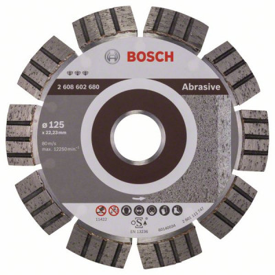 2608602680 Disque à tronçonner diamanté Best for Abrasive Accessoire Bosch pro outils