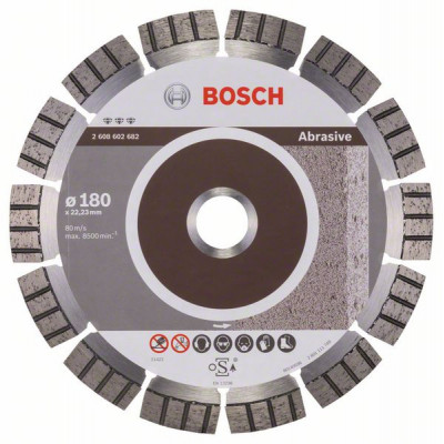 2608602682 Disque à tronçonner diamanté Best for Abrasive Accessoire Bosch pro outils