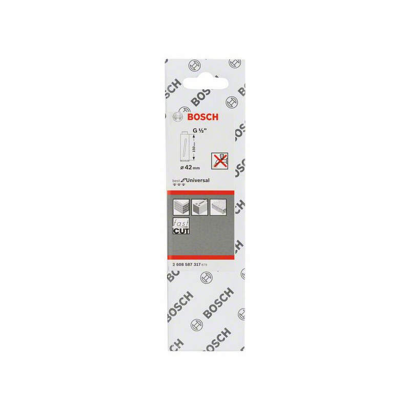2608587317 Couronne de forage à sec diamantée G 1/2" Accessoire Bosch pro outils
